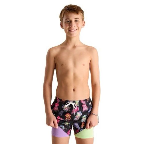 Chubbies Classic Lined Shorter Swim Trunk Jellyfish Print Boys Youth L 14 16 - Picture 2 of 14
